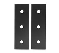 Joint Plate Aluminium Alloy Mending Flat Bracket Board Sturdy Fixing Plate for Furniture Tables Beds Dressers Chairs Shelves 2Pcs 3 Holes (4040)
