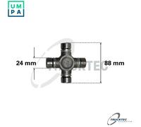 Fits TRUCKTEC 02.34.042 JOINT, PROPSHAFT MERCEDES