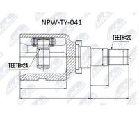 NTY NPW-TY-041 Joint kit, drive shaft
