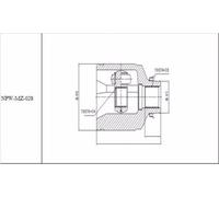 Joint Set Inner Mazda 3 BK /MTM/ 2.0 2003-, 5 CR /ATM/ 2005- /Right New