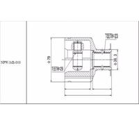 Joint Set Inner Mitsubishi Carisma DA 1.6, 1.8 1995-1999 New