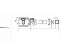 NTY NPW-TY-011 CV joint kit