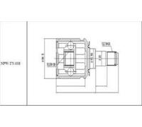 FEBEST 0111-FZJ100 CV joint