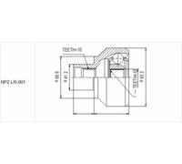 NTY NPZ-LR-001 Joint kit, drive shaft