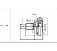 Joint Set Outer Fits For Toyota Prius NHW20 1.5 2003-2009