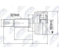 OUTER CV JOINT CITROEN C1 2005-, PEUGEOT 107 2005-, TOYOTA AYGO 2005-