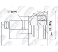 FEBEST 0510-MPVLW3 CV joint kit