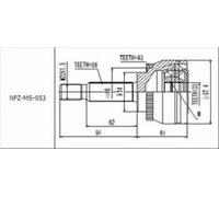 OUTER CV JOINT FOR MITSUBISHI CARISMA 00- SPACE STAR 01-; 1.9DID