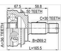 Joint Set Outer Mitsubishi Pajero IV V87W/V97W 2006-New