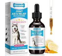 Joint Supplement for Dogs - Liquid Drops for Senior Dogs with Glucosamine, Natural & Organic Pain Relief for Dogs, Supports Hip & Joint Care, Reduces Inflammation & Stiffness | Beef Flavour (60ml)