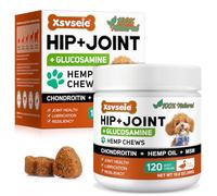 Joint Supplements for Dogs, Dog Joint Supplements for Senior Dogs, Hip and Joint Supplement for Dogs, 120 Soft Chews with Glucosamine, Chondroitin & MSM, Mobility & Cartilage Care, Adult, Duck Flavour