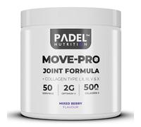 Joint Support Supplement for Padel Tennis - 50 Servings | Move Pro Joint Formula with Collagen Type I, II, III, V & X | Supplement for Padel - Anti Inflammatory to Support Elbows, Knees & Shoulders