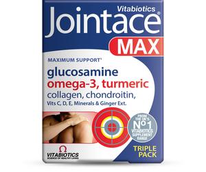Jointace Max - Maximum Joints & Cartilage Support - Includes Turmeric, Glucosami