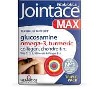 Jointace Max - Maximum Bone & Cartilage Support - Includes Turmeric, Glucosamine & Chondroitin, Omega-3, Ginger & Collagen