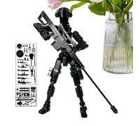 Jointed Action Figure Set - Interactive Assembly Toy Stress-Relief Model Articulated Limbs Creative Miniature Playable Ornament Educational Entertainment | Study Room Desk Hobby Craft Activity Gift