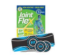 JointFlex FIT Therapy Far Infrared Patch Trial Pack, Supports Continuous Active Mobility for Muscles & Joints, up to 5 Days/Patch, Water Resistant, Non-Heating, Drug-Free-3-ct, 1 Rectangular/2 Round