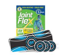 JointFlex FIT Therapy Far Infrared Universal Patch, Supports Continuous Active Mobility for Muscles & Joints, up to 5 Days/Patch, Water Resistant, Non-Heating, Drug-Free, 9-ct, 3 Rectangular/6 Round