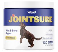 JOINTSURE Vetwell Joint Supplements for Dogs - 120 Chews - Soothes Joints, Aids Mobility, Dog Joint Supplement with Glucosamine, MSM and Chondroitin Sulfate - Joint Aid for Dogs