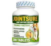 JOINTSURE YOUNG & ACTIVE Joint Supplements for Dogs and Puppies - Pack of 300 Tablets - Supports Mobility and Prevents Joint Stiffness - High Levels of Glucosamine & Green Lipped Mussel