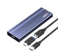 JOIOT M.2 SSD Enclosure, USB 3.2 Gen2 1000MB/s Aluminum Enclosure Tool Free SSD Caddy Compatible with SSD Sizes 2230/2242/2260/2280 Includes Thermal Silicone