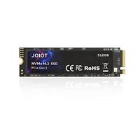 JOIOT SSD 512GB PCIe Gen3x4 Internal SSD NVME 512GB 3500 Mb/s Reading 3200 Mb/s Write Internal Hard Disk M.2 2280 3D NAND Solid State Drive for PC Laptops Games Black