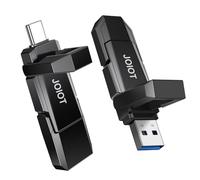 JOIOT USB C Flash Drive 128GB Up to 450MB/s Dual Type-C & USB-A USB 3.2 Solid State Drive USB-C Thumb Drive Compatible with iPhone 15/16 Series Smartphone Tablet Laptop Car Smart TV Game Console
