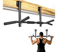 Joist Mounted Pull Up Bar,42" Wide Bar Ceiling Mount Chain Up Bar Adjustable Height,for Home Gym,Cross Training Strength Building,up to 350LBS