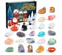 JoiTale Crystal Advent Calendar 2025, 24 Days Gemstone Rock Christmas Countdown Advent Calendar Geology Enthusiasts for Learning, Collecting Gift for Kids Adult Teenage Boys Girls Women