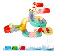 JoiTale Kids Bath Toys, 37 PCS DIY Bath Track Game Shower Water Toys, Traffic Theme Slide Bath Toy with Suction Cups & Cars, Bath Time Bathtub Toys for 3 4 5 Year Old Boys Girls Toddler