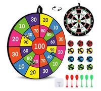 JoiTale Kids Dart Board Set, 29 Inches Double Sided DartBoard with 12 Sticky Balls, 6 Darts, Indoor Outdoor Party Games Toys Gifts for 3 4 5 6 7 8 9 10 11 12+ Year Old Boys Girls and Adult