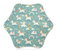Joitme Cartoon Unicorns Rainbows Flowers Green Rain Umbrellas, Kids Umbrella Boy, Sun Umbrella Uv Protection
