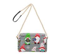 Joitme Crossbody Purse for Woman Bags Adorable Gnomes Presents Xmas Phone Purse Cute PU Leather Shoulder Bag Chain Strap