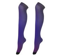 Joitme Neon Blur Fluorescent Glow Knee High Socks for Women, One Size Socks, High Boot Socks for Women, Neon Blur Fluorescent Glow, One size