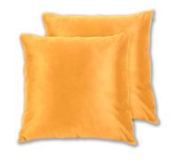 Joitme Yellow Orange Throw Pillow Covers Set of 2 Fluffy Couch Pillow Cover Western Couch Decorative Pillows Covers, 18x18 Inch 2pcs