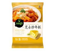 JOIYSVEN Hot Pot Rice Cake Strips with Sauce, 270g.Delicious and Easy-to-make Handmade Korean-style Soft and Spicy Stir-fried Rice Cakes, Similar To Those in Korean Dramas. (Cheese Flavor)