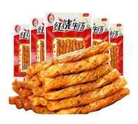 JOIYSVEN Spicy Strips Snack 22g x 5 Packs Individually Wrapped Chinese Snack Chewy Texture Authentic Asian Flavor Vegetarian-Friendly Hot Spicy