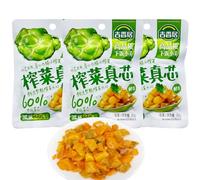 JOIYSVEN-Zhacai (pickled mustard greens) | Side Dishes | Chinese-Style Pickled Mustard Greens | Fresh, Tender, and Crispy | Suitable for All Ages | Pickles | Individually Wrapped | Vegetarian | 80g*3