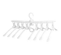 JOIZPAPA 8 in 1 Magic Space Saving Folding Clothes Hangers, 360 Degree Swivel Hook Collapsible Clothes Drying Rack for Home Travel Camping