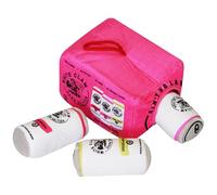 JOJHDR Plush Squeaky Dog Toys Funny Drink Parody, Cool Stuffed Beer Dog Simulation Toys, Combination Package and Cute, Typle C (3pack)