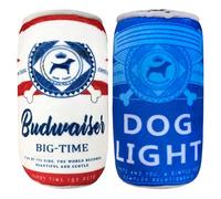 JOJHDR Plush Squeaky Dog Toys Funny Drink Parody, Cool Stuffed Beer Dog Simulation Toys, Combination Package and Cute, Typle D (2pack)