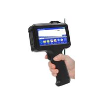 JOJIDE 12.7mm Black Handheld Inkjet Printer Portable QR Bar Batch Code Date Number Expiry Label(With 1 Original ink)