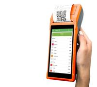 JOJIDE Handheld Printer, 58mm Handheld 8.1 PDA Printer Mobile Receipt Bill Smart Thermal Printer 5.5 HD Inch Touch Screen(Oranje)
