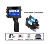 JOJIDE Handheld Printer, 5cm Large Character Handheld Inkjet Printer Portable Pattern LOGO Label Coder Printing Machine Solvent Quick-drying