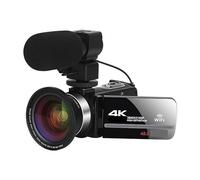 JOJIDE Video Camera, 4K Professional Camcorder Digital Video Camera For Streaming Vlog Recorder 18X Time-Lapse Webcam Stabilizer(128G SD Card,NA-U600-LT)