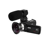 JOJIDE Video Camera, Full 4K Digital Camera Camcorder Digital Video Cameras Live Streaming 18X Photography Vlogging Recorder Ultra HD Webcam(NO SD Card,With Lens Microphone)