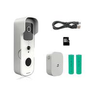 JOJIDE Video Doorbell Wireless, Smart Video Doorbell Waterproof Night Vision Home Security 1080P Full HD Camera Digital Visual Intercom WIFI Tuya Door Bell(T30-W4)