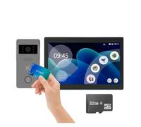 JOJIDE Video Doorbell Wireless, TUYA 10" LCD 2-Wire Video intercom Touch Screen smart door bell video phone Night Vision Tuya for Villa Home Apartment D2(1to1 10inch TF 32GB)