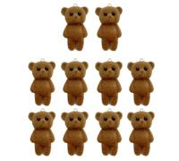 jojnsha 10Pcs Bear Hanging Ornament Personalized Animal Pendant For Keychain And Handbag Stylish Jewelry Making Accessories Colorful Decoration