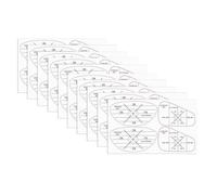 jojnsha 10Pieces Golf Club Face Impacts Labels Impacts Label Set for Practices with High Visibility Wear Resistant Design Club Hit Markers