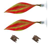 jojnsha 2PCS Silicone Fish Leaf Bed Decorations Easy Installation Resting Waterproof Bed